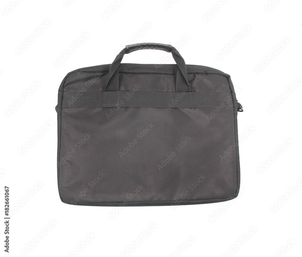 Black laptop notebook computer case on plain background. Black laptop notebook computer case on plain background.