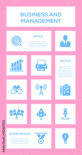 Business and Management Icon Set