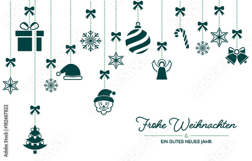 Weihnachten Icons Kreativ - Türkis DE