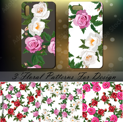 Phone cover with roses photo