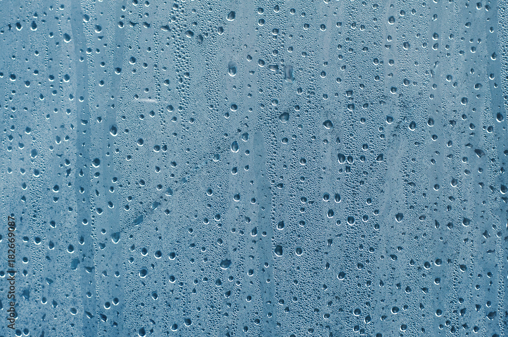drops of dew on glass drops of dew on glass