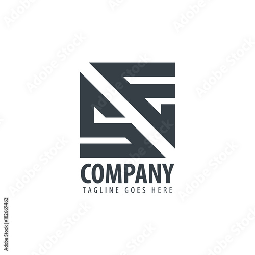 Initial Letter SE Design Logo