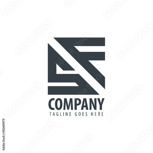 Initial Letter SF Design Logo