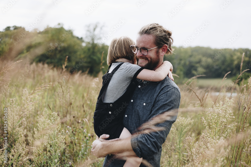 Father and daughter enjoying their time together Father and daughter enjoying their time together