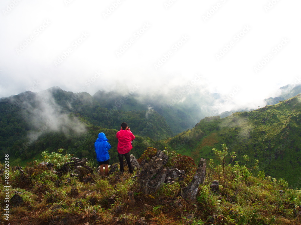 The Peak of Chiang Dao Mountain, Thailand. Chiang Mai. 25 November 2017 The Peak of Chiang Dao Mountain, Thailand. Chiang Mai. 25 November 2017