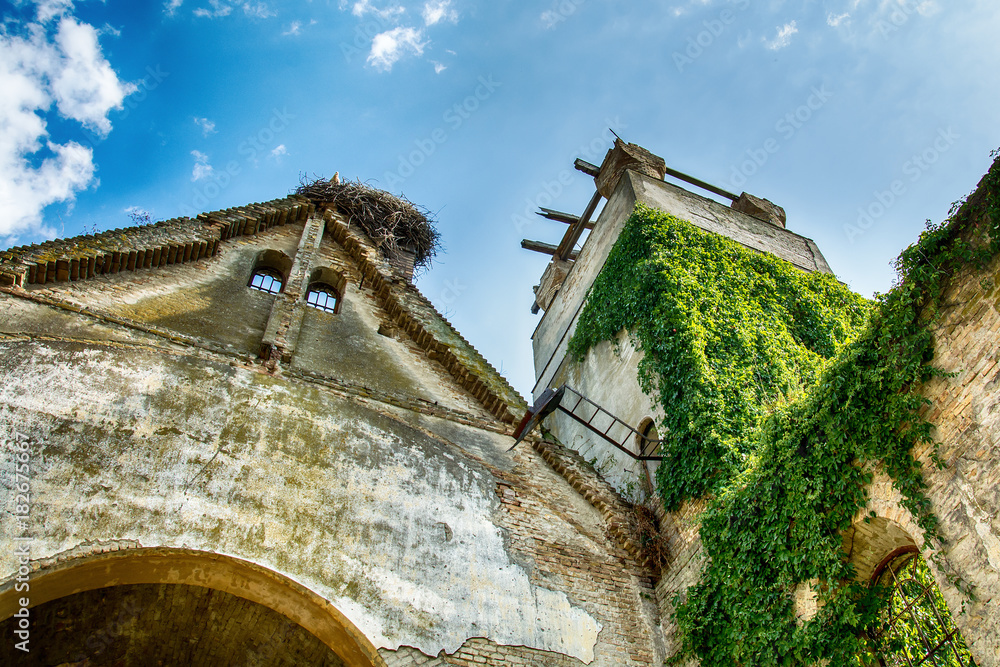 Naklejka premium Abandoned church in Banostor from Serbia