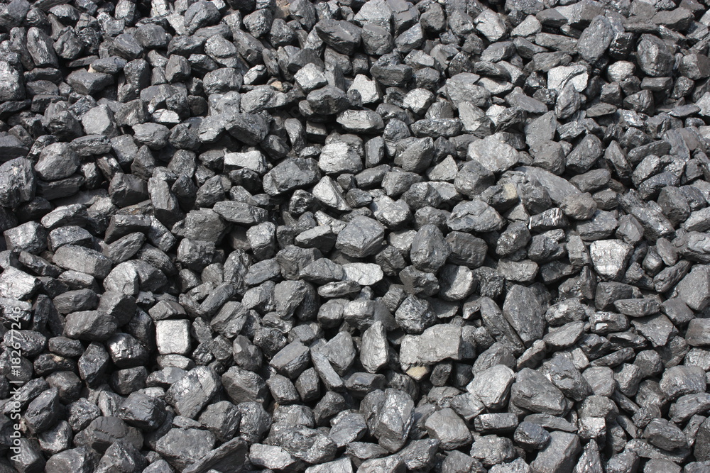 A Pile of Large Lumps of Black Coal. A Pile of Large Lumps of Black Coal.
