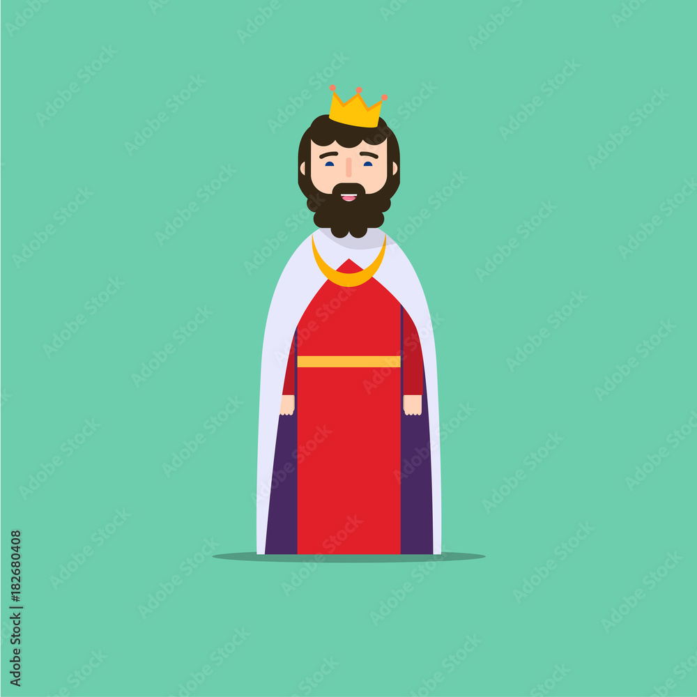 Obraz premium Smile king. Character design.