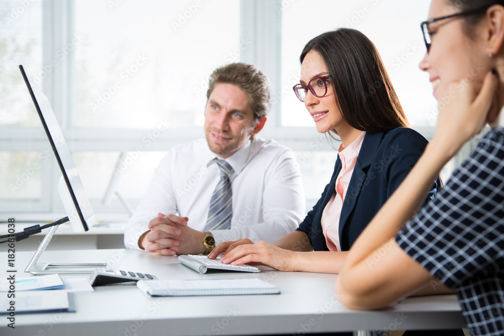 Businessman with colleagues Businessman with colleagues