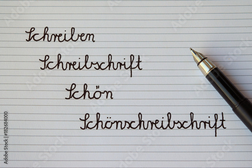 Schreibschrift photo