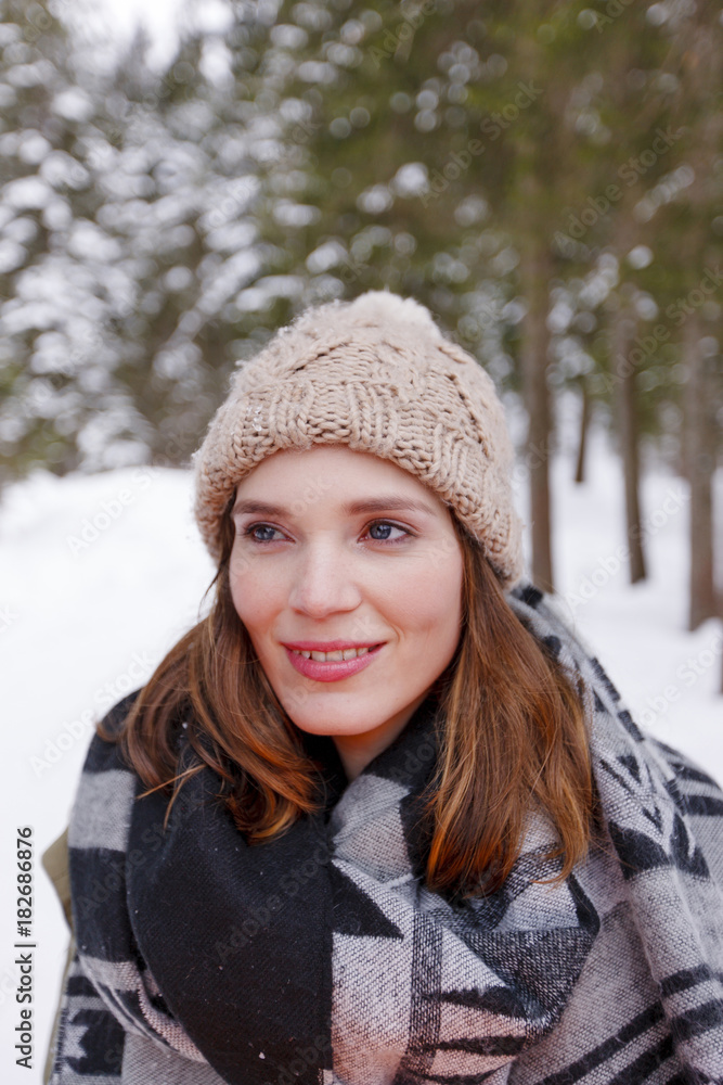 Smiling young woman, Spitzingsee, Upper Bavaria, Germany Smiling young woman, Spitzingsee, Upper Bavaria, Germany