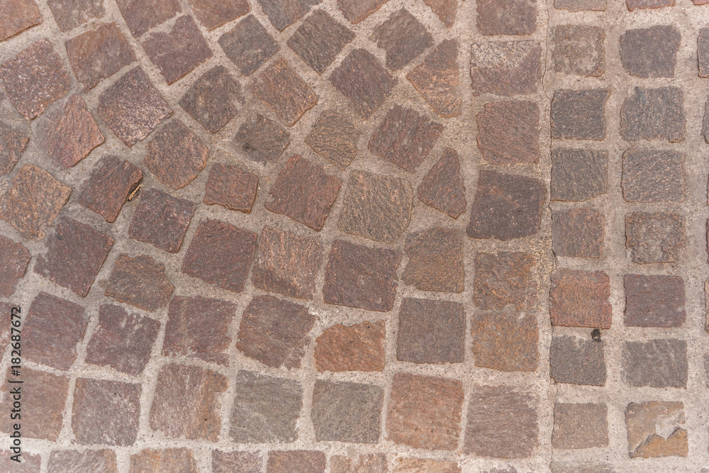 Covered with a quality paving stone in daylight Covered with a quality paving stone in daylight