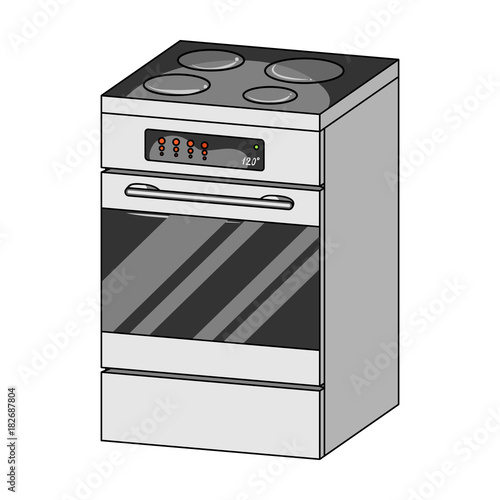 Stove, single icon in cartoon style.Stove, vector symbol stock illustration web.