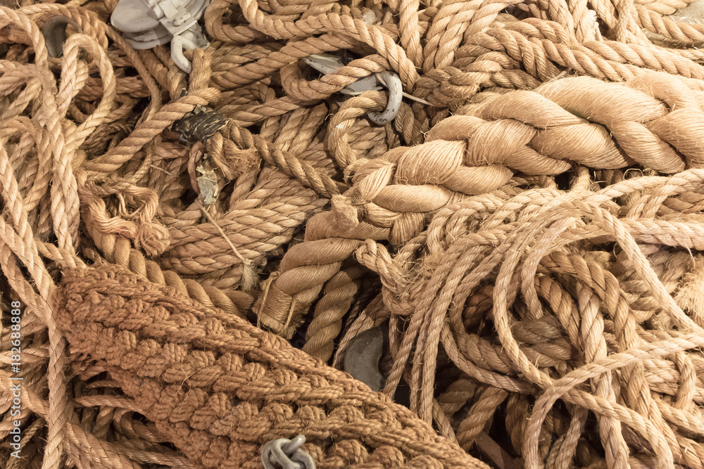 Rope in a pile