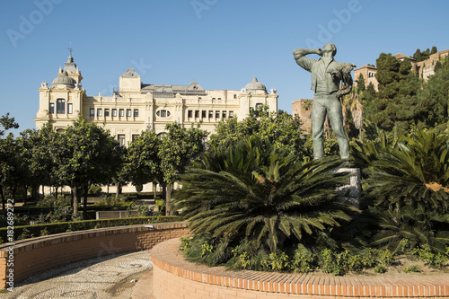 El Biznaguero  y el Ayuntamiento de Málaga. Andalucía, España.