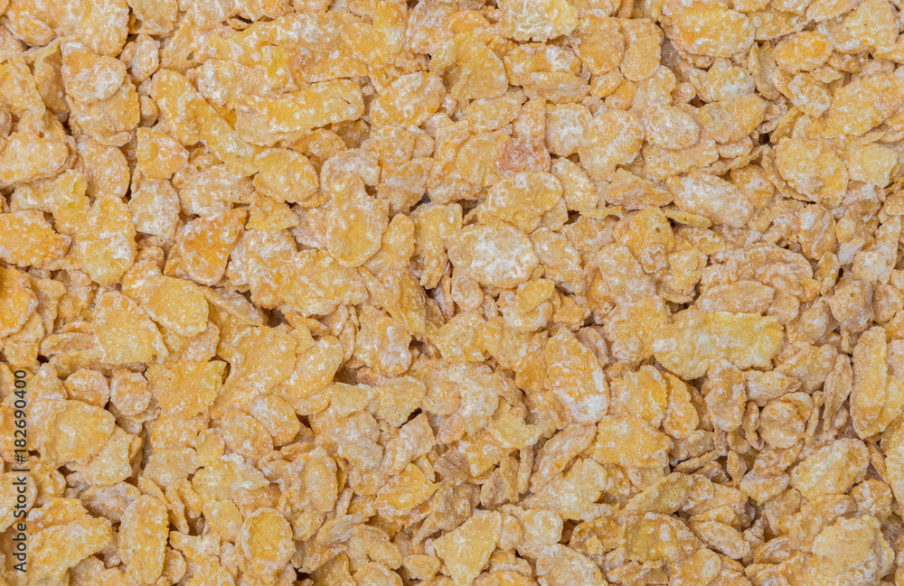 Cornflakes Makro Detail Hintergrund Cornflakes Makro Detail Hintergrund