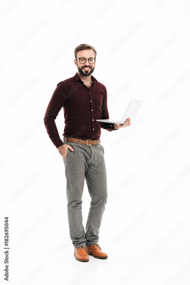 Full length portrait of a smiling handsome man Full length portrait of a smiling handsome man