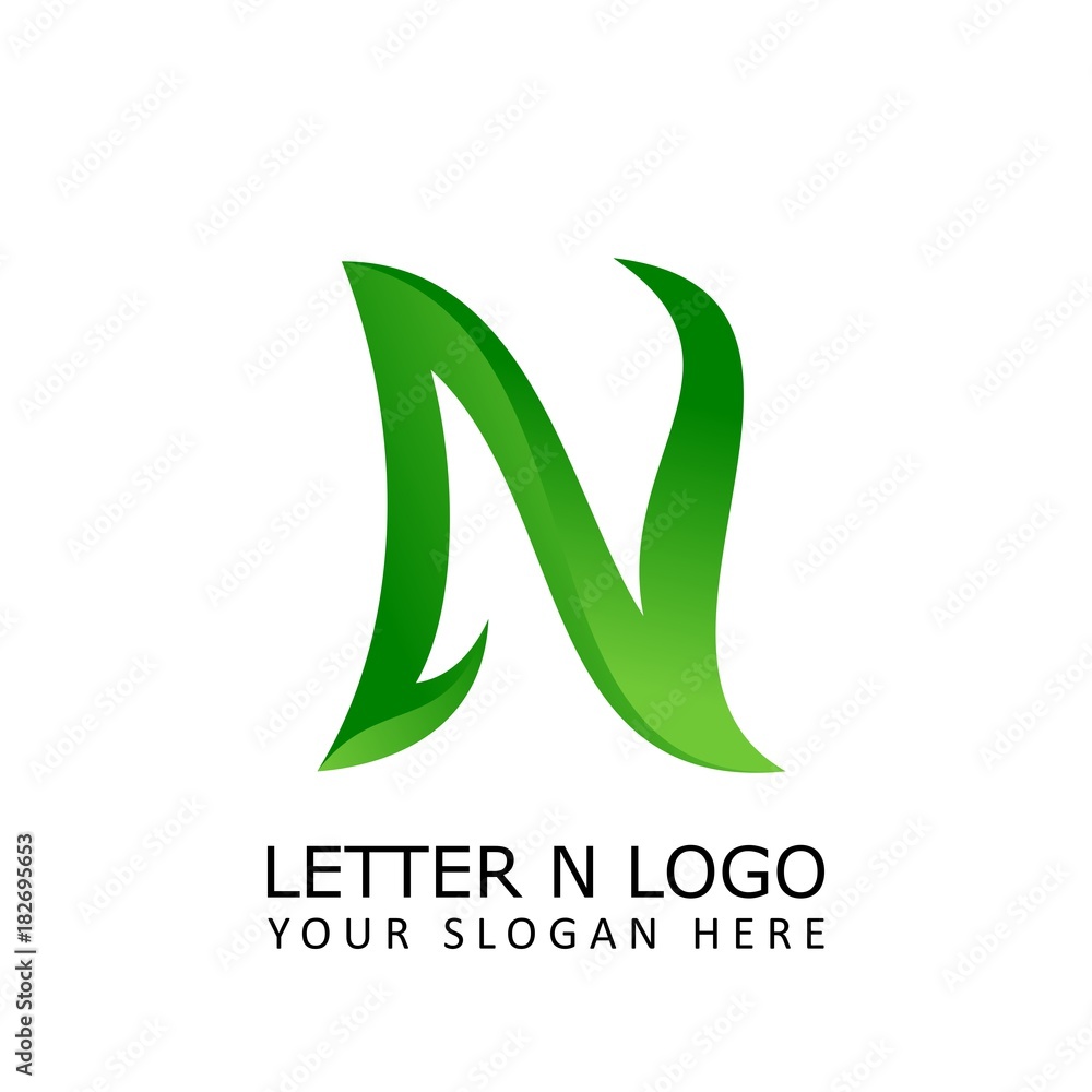 letter n nature logo letter n nature logo