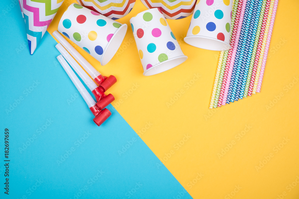 Obraz premium Birthday party objects