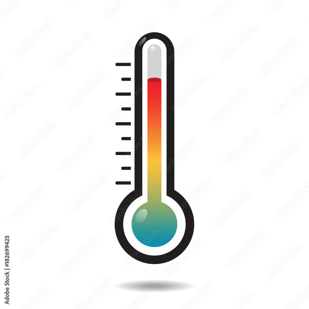 Thermometer icon set - obrazy, fototapety, plakaty 