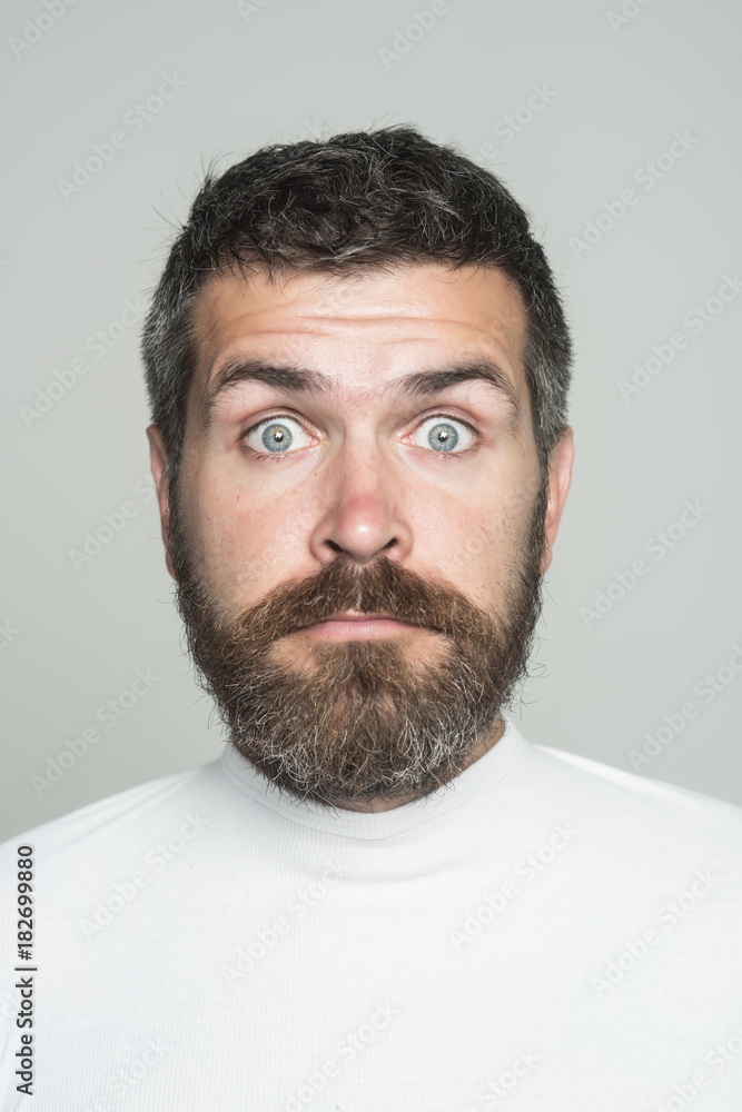 Obraz premium Man with long beard and mustache.