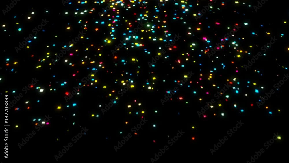 Confetti particle CG animation. Seamless loop Confetti particle CG animation. Seamless loop