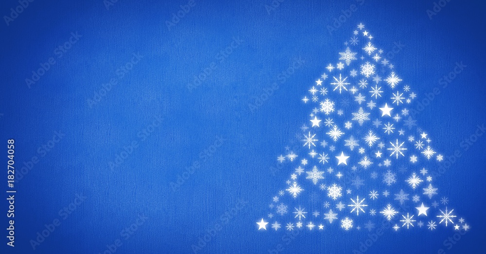 Snowflake Christmas tree pattern shape Snowflake Christmas tree pattern shape