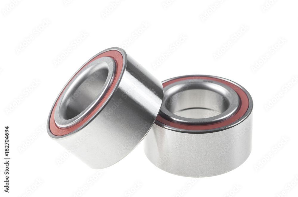 Two bearings on the white background. Two bearings on the white background.