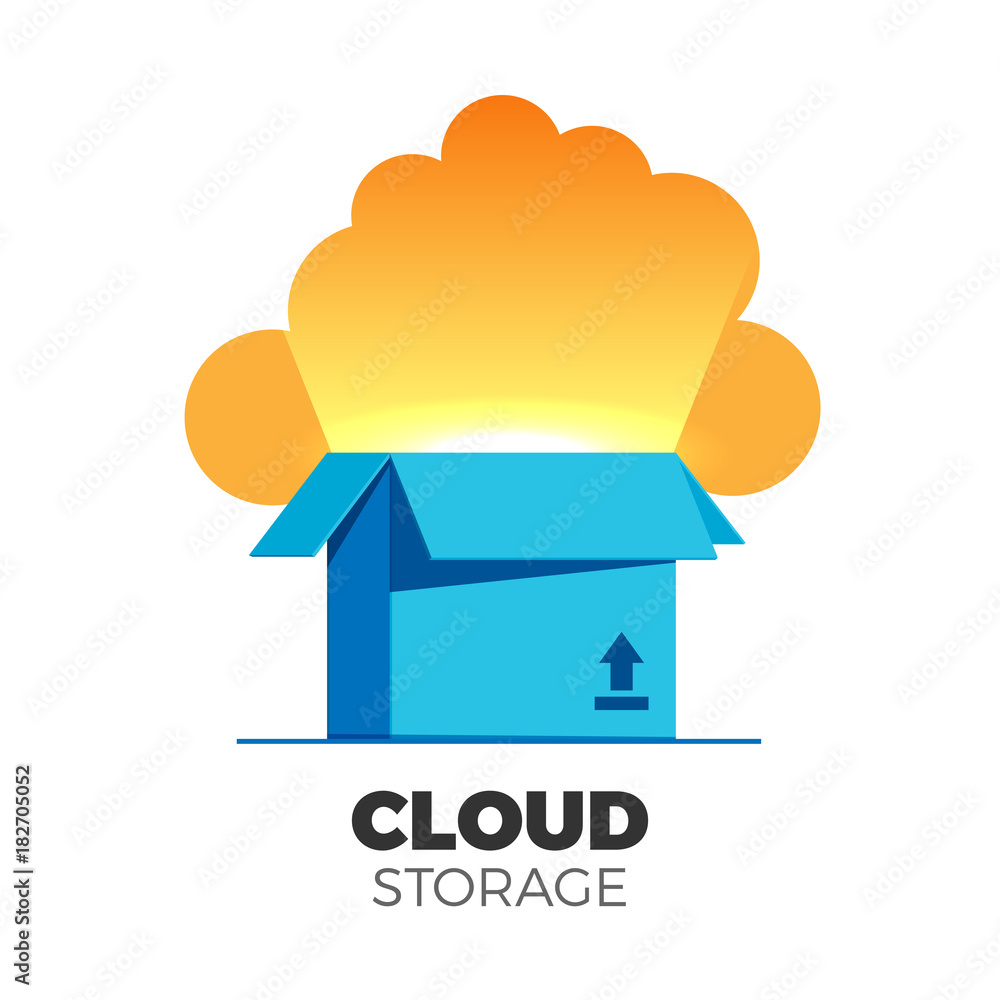 Fototapeta premium Cloud storage illustration