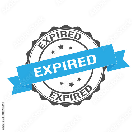 Expired stamp illustration