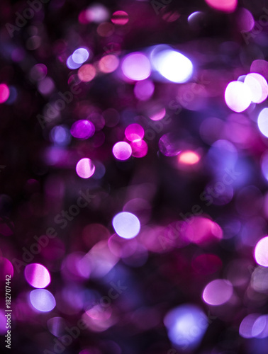 Close Up Festive Tinsel In Vibrant Colors