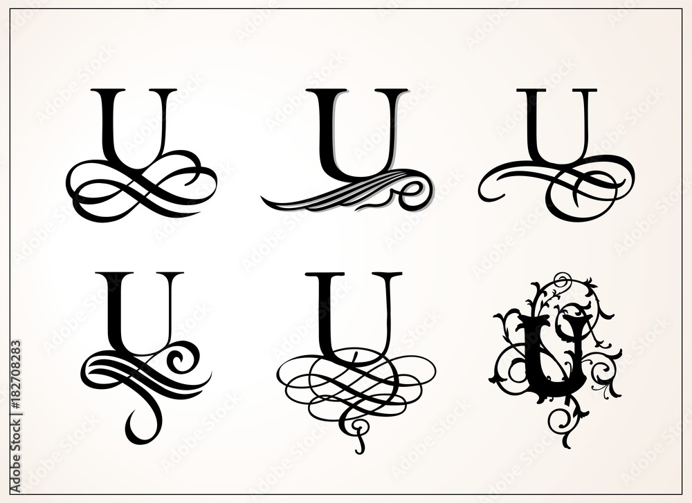 Letter U Fonts