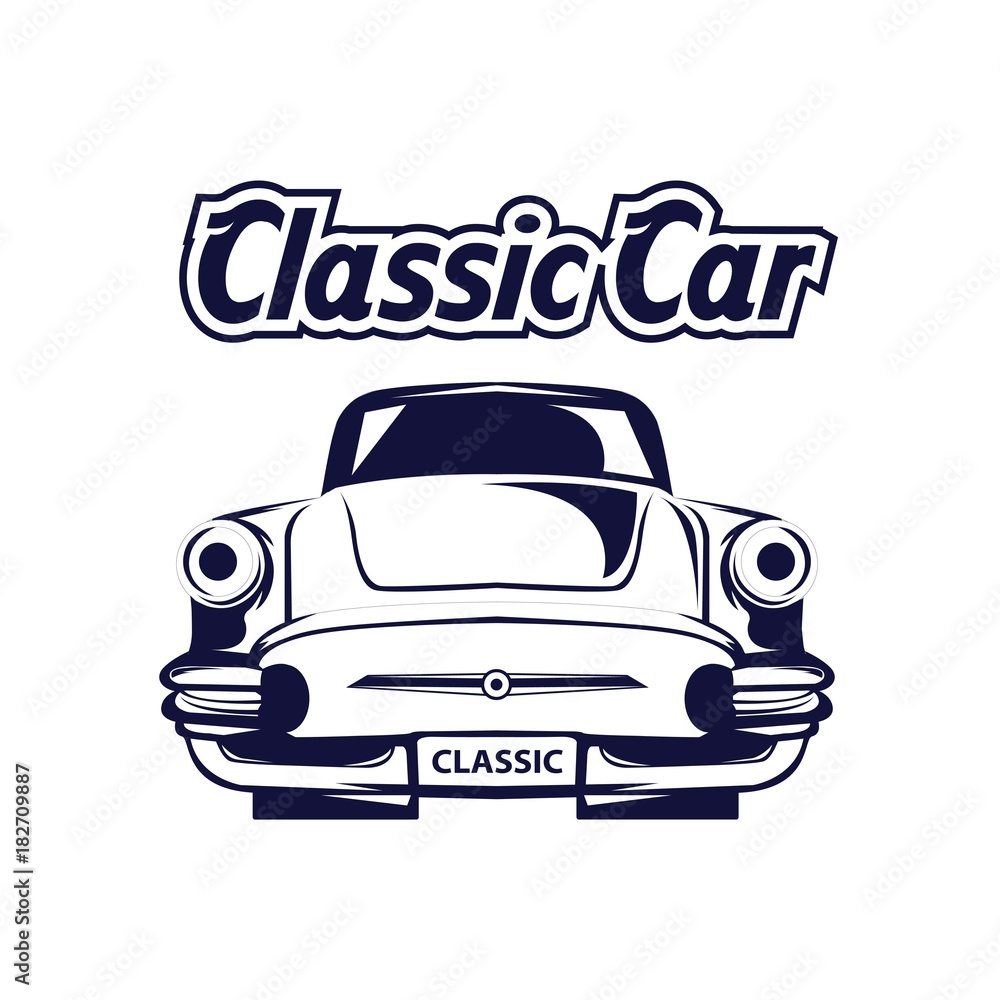 Classic car design template Classic car design template