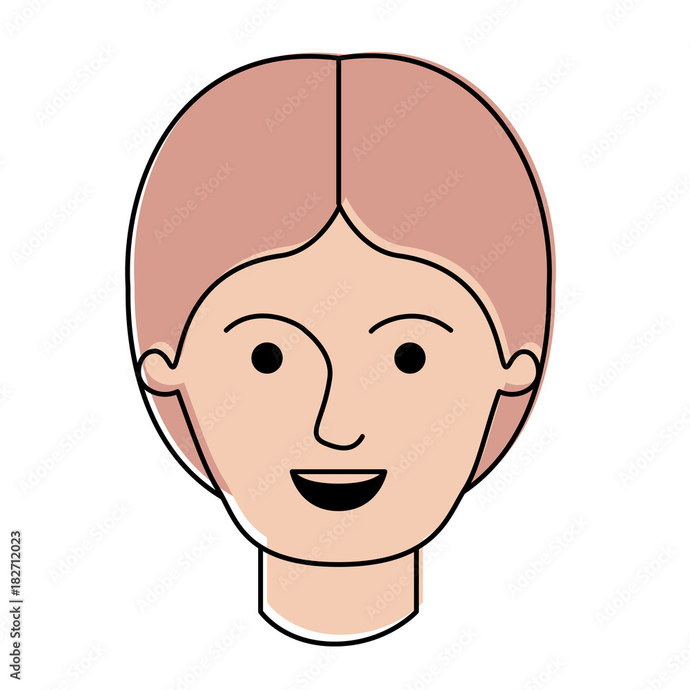 male face with middle part hairstyle in watercolor silhouette vector illustration male face with middle part hairstyle in watercolor silhouette vector illustration