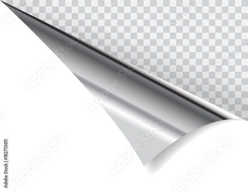 Shape of bent angle is free for filling. Vector Illustration.