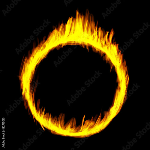 Circle draw the fire