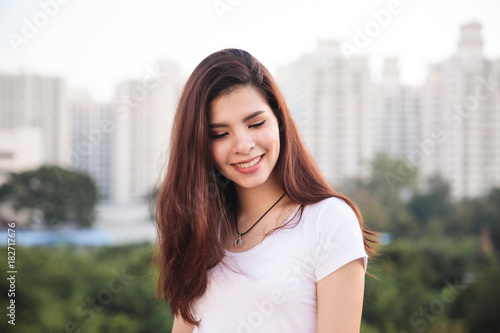 Young asian lady portrait