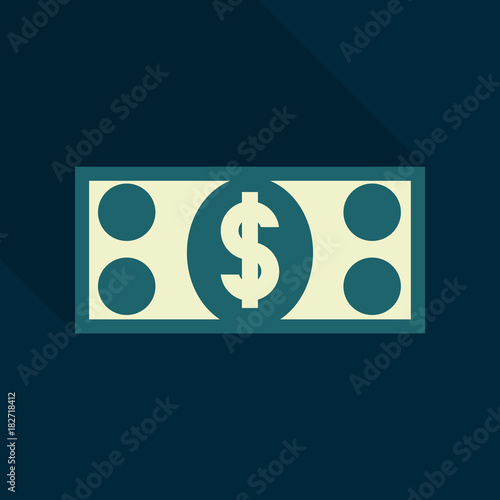 100 50 ,Dollar Banknotes. Suitable for discount cards, leaflet, coupon, flyer, vouchers. Vector, flat style. American money