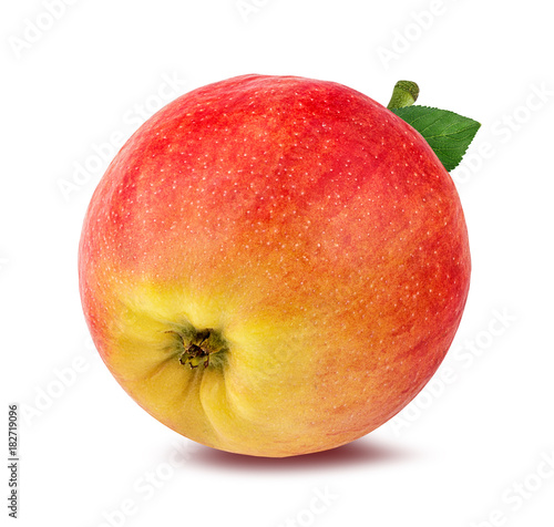 Fresh apple isolated on white background with clipping path