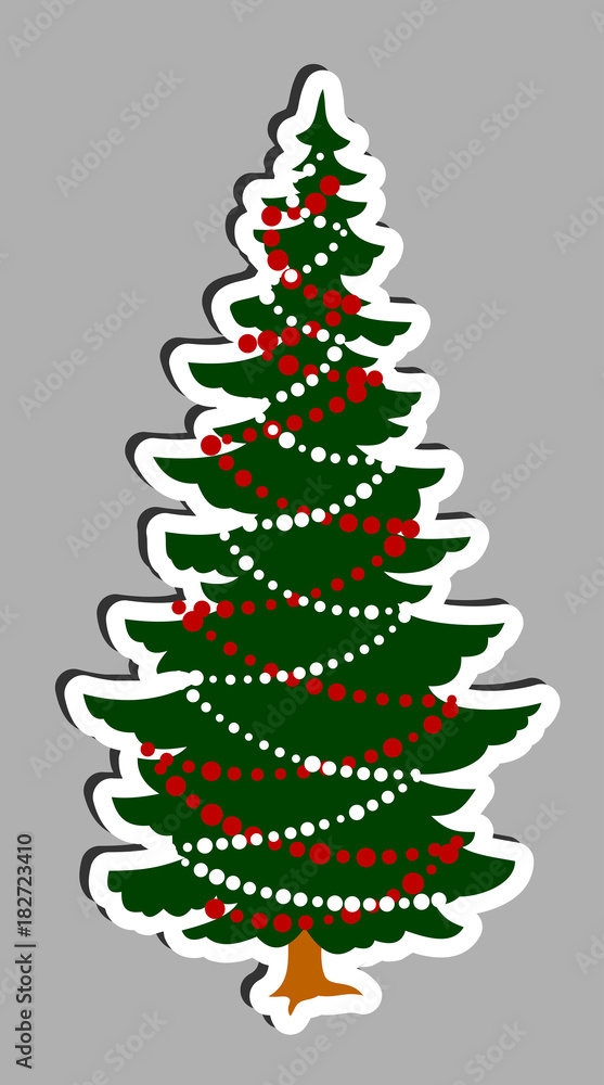 Sticker Christmas tree