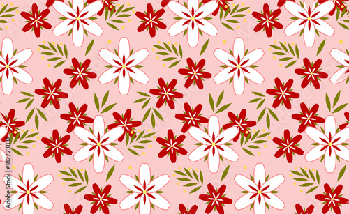 background with lily flowers