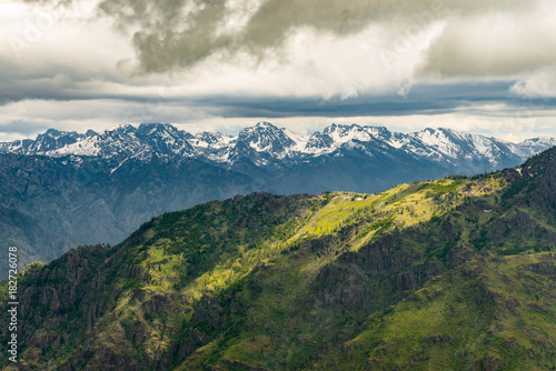 Seven Devils Mountains of Idaho, viewed from the Oregon side of Hells Canyon
