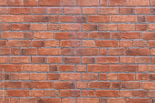 Brick wall background texture, material of industry building construction for retro background