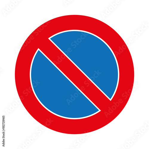 Free Download illustration Traffic no parking sign graphic isolated on white - GFXLoad