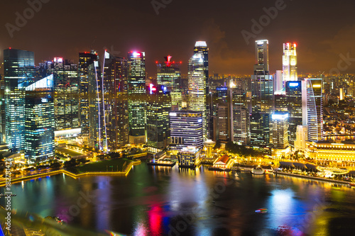 Landscape of the Singapore financial district © AnnaMoskvina