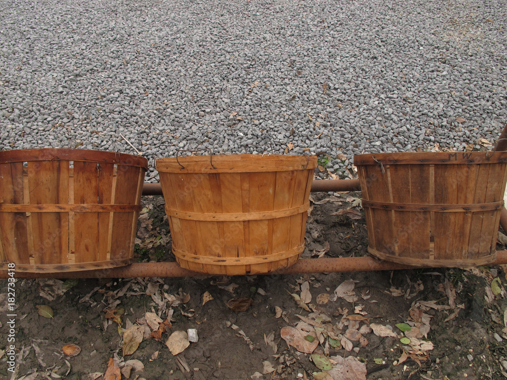 Naklejka premium Three Baskets