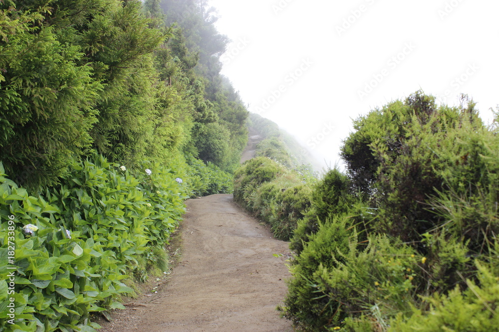 Caminho para o Miradouro da Boca do Inferno, Açores