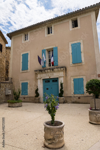 Town hall of Provence Gigondas village.