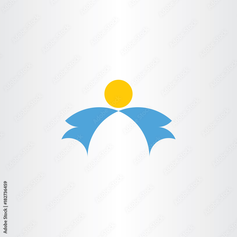 angel wings vector icon logo element angel wings vector icon logo element