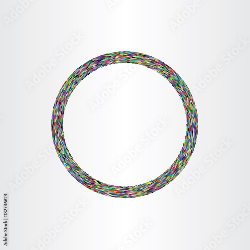 colorful circle ring vector element illustration